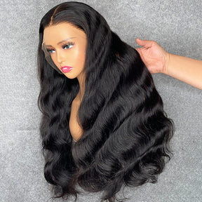 13x6 Full HD Invisible Lace Frontal Wigs Body Wave Human Hair Wigs Pre Plucked Natural Hairline