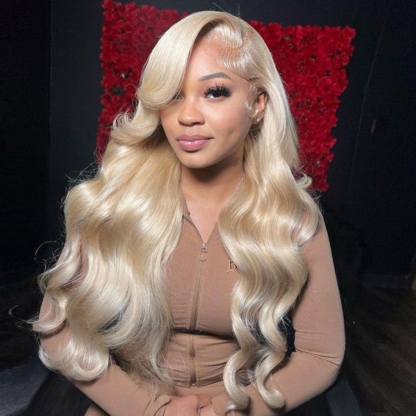 613 Blonde Color 13*6 HD Lace Front Wigs Body Wave 100% Human Hair Wigs