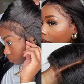 straight 4c edges hd lace wig