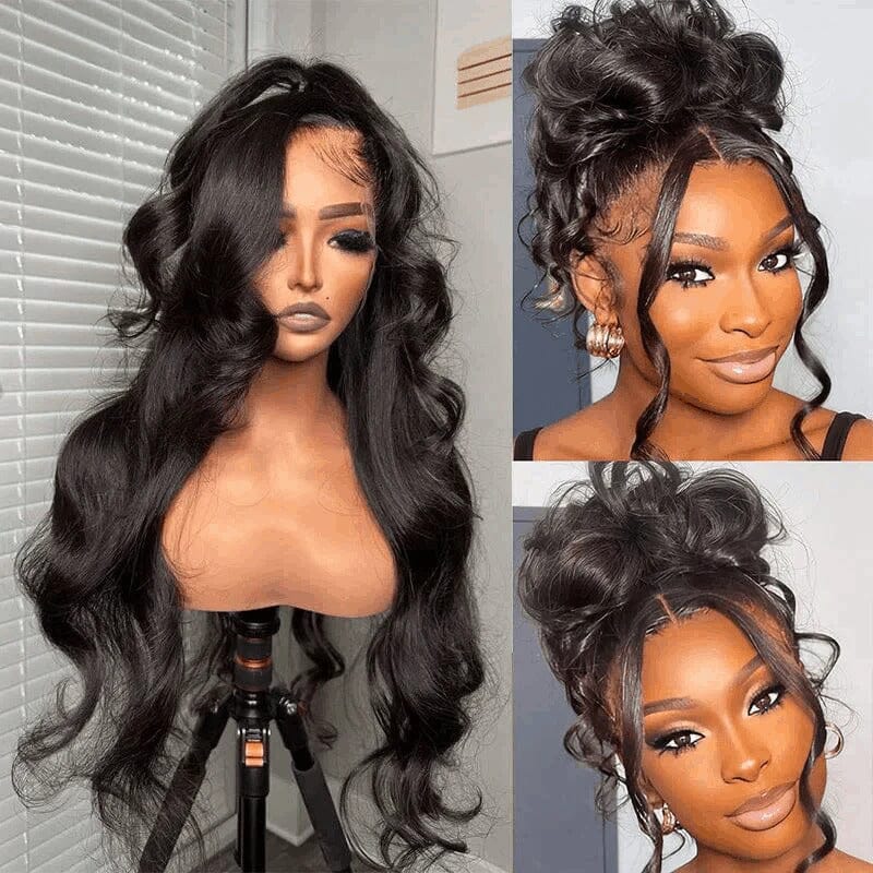 360 Lace Frontal Wig Body Wave Virgin Human Hair Wigs HD Pre-plucked Breathable Lace Wig