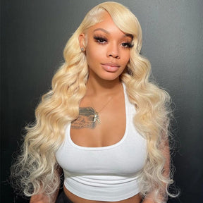 613 Blonde Color 13*6 HD Lace Front Wigs Body Wave 100% Human Hair Wigs