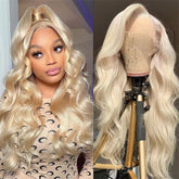 Pizazz Hair 613 Blonde Body Wave  13x6 HD  Lace Front Wigs 180% Density