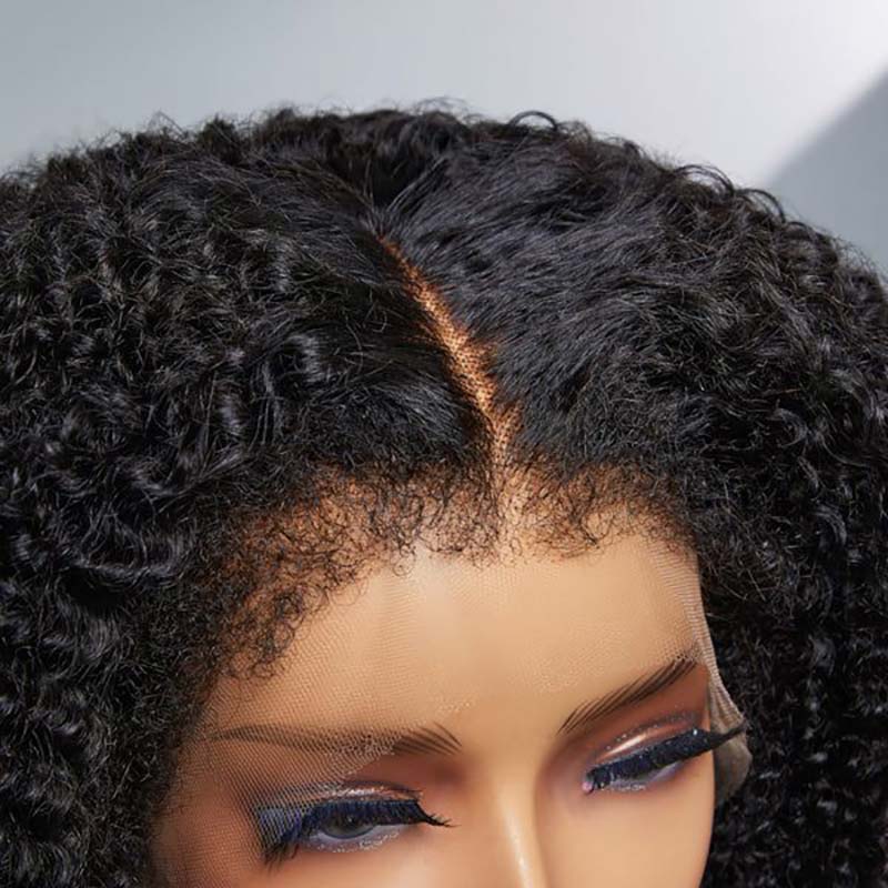 Pizazz Hair Type 4C Curly Edge Hairline 5x5 13x4 HD Lace Front