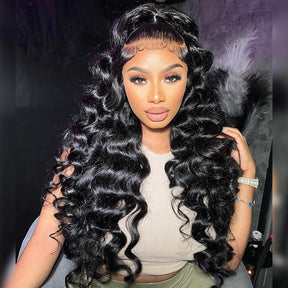 360 Lace Frontal Wig Body Wave Virgin Human Hair Wigs HD Pre-plucked Breathable Lace Wig