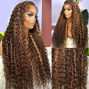 deep wave highlights hd lace wig