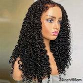 4C Curly Edge 360 HD Lace Frontal Bleached Knots Pre Cut Lace Wig