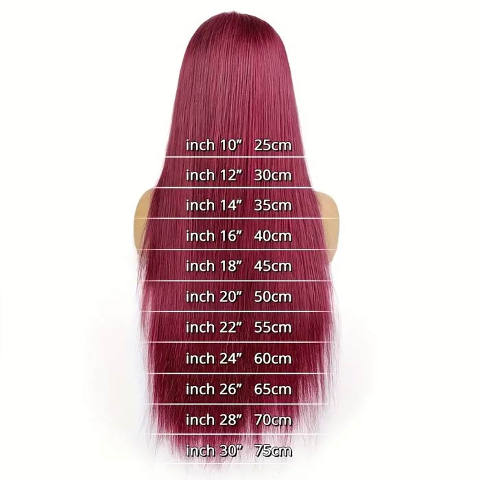 99J Burgundy Lace Front Wigs Human Hair Pre Plucked 13x4 HD Lace Body Wave Wig