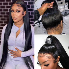 Invisi-String 360 HD Lace Frontal Wig Glueless Pre Bleached Human Hair Wig