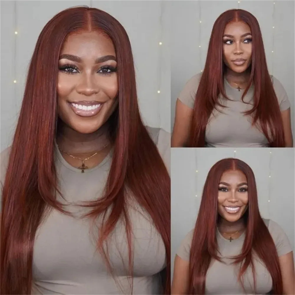 Reddish Brown HD Lace Wigs