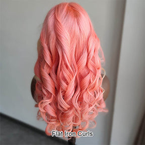 Pink & Blonde Skunk Stripe Color Wig 13*4 HD Lace Front Human Hair Wigs