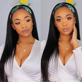 Affordable Headband Wig Straight Human Hair Beginner Friendly