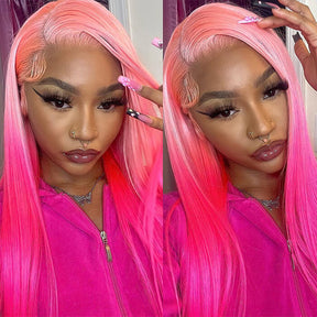 Pink 13x4 HD Lace Front Wigs