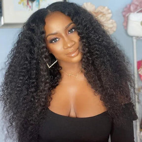 Affordable V Part Curly Wig Popular Human Hair Wigs Easy Install Wig