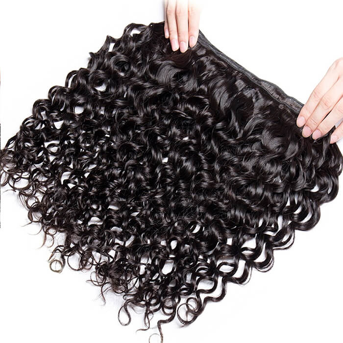 Brazilian Water Wave 3/4 Bundles Deals 100% Unprocessed Virgin Human Hair Weave
