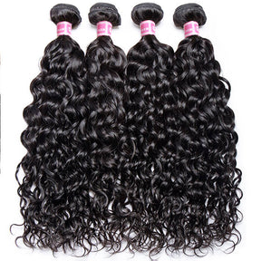 Brazilian Water Wave 3/4 Bundles Deals 100% Unprocessed Virgin Human Hair Weave