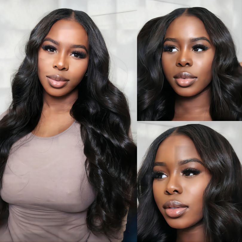 Body Wave Hair Bundles With Closure Virgin Huaman Hair Bundles And 4x4 Closure