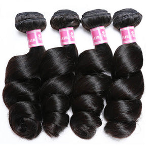 Loose Wave Virgin Hair Weave 3/4 Bundles Deals Unprocessed Human Hair Extensions