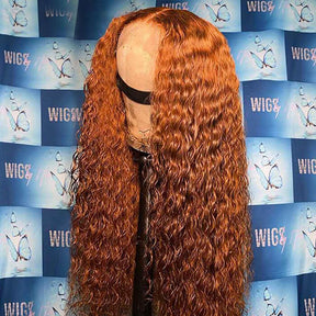 Ginger Color Wigs Deep Wave 13*4/13*6 HD Lace Front Wigs Human Hair