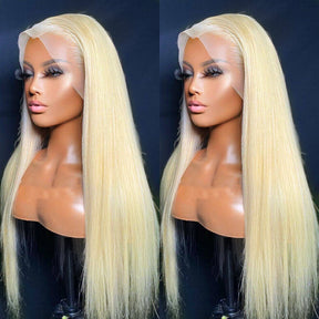 Blonde 613 Color 13x4 Invisible HD Lace Frontal Wig Straight & Body Wave Wigs