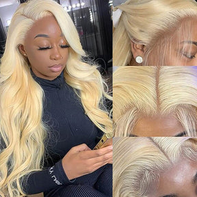 613 Blonde Color 13*6 HD Lace Front Wigs Body Wave 100% Human Hair Wigs