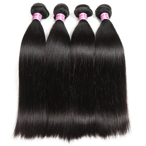 Brazilian Straight Virgin Human Hair Bundles 100% Unprocessed Virgin Human Hair Extension