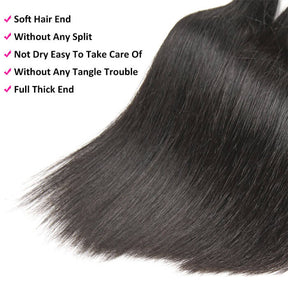 Brazilian Straight Virgin Human Hair Bundles 100% Unprocessed Virgin Human Hair Extension