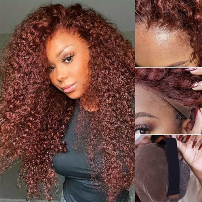 reddish brown jerry curly wig