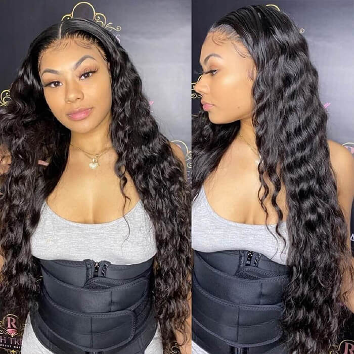 Loose Wave 13x4 Frontal Pre Plucked Wig – The Baddie Obsession