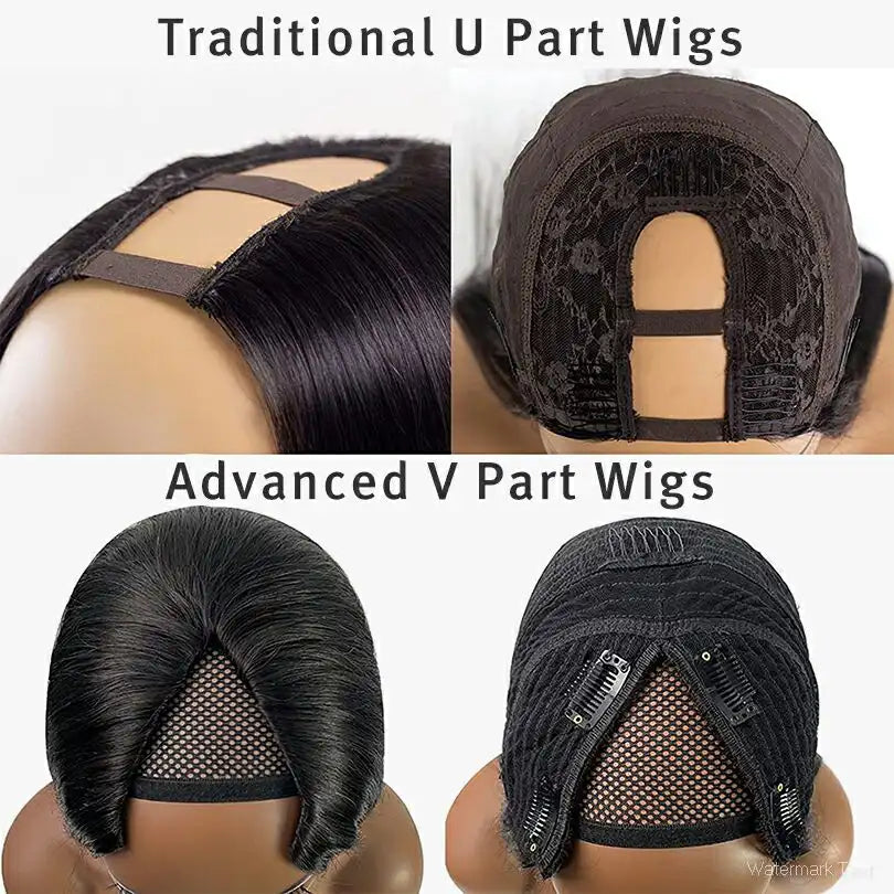 Body Wave U Part Wig Human Hair Glueless Wig For Women