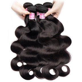 Brazilian Hair Body Wave Human Virgin Hair Weft 3 or 4 Bundles/Pack