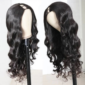 Body Wave U Part Wig Human Hair Glueless Wig For Women