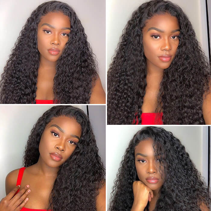 Curly Human Hair HD Lace Front Wig 13x6 13x4 5x5 NEW Clear Lace & Clean Hairline 100% Glueless Wig