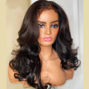 body wave wig with 4C edges