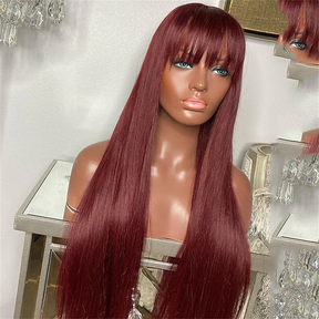 Straight Wig With Bangs