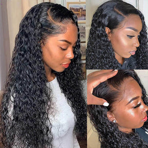 Water Wave Human Hair HD Lace Front Wig 13x6 13x4 5x5 NEW Clear Lace & Clean Hairline 100% Glueless Wig